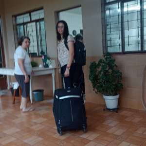 ACOLHIDA DA JOVEM THAYS NA ETAPA DO POSTULANTADO