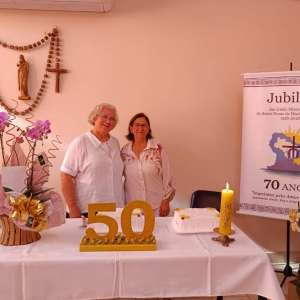 JUBILEU DE 50 ANOS DE CONSAGRAÇÃO RELIGIOSA DA IRMÃ MARIA CLEIDE