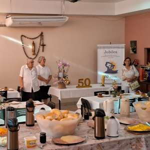 JUBILEU DE 50 ANOS DE CONSAGRAÇÃO RELIGIOSA DA IRMÃ MARIA CLEIDE