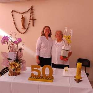 JUBILEU DE 50 ANOS DE CONSAGRAÇÃO RELIGIOSA DA IRMÃ MARIA CLEIDE