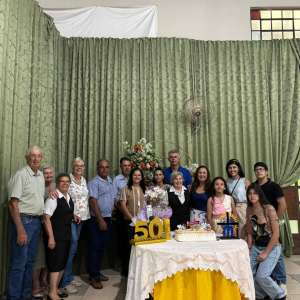 JUBILEU DE 50 ANOS DE CONSAGRAÇÃO RELIGIOSA DA IRMÃ MARIA APARECIDA