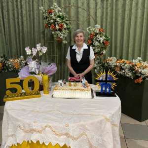 JUBILEU DE 50 ANOS DE CONSAGRAÇÃO RELIGIOSA DA IRMÃ MARIA APARECIDA