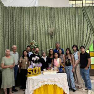 JUBILEU DE 50 ANOS DE CONSAGRAÇÃO RELIGIOSA DA IRMÃ MARIA APARECIDA