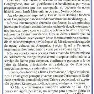 A ALEGRIA DE CELEBRAR 100 ANOS